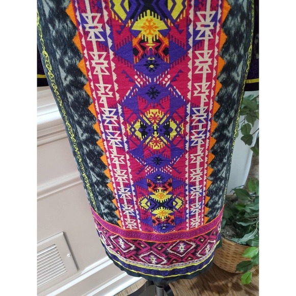 ILE Women's Multicolor Polyester Boat Neck Long Sleeve Knee Length Dress Size 18 - Picture 4 of 12